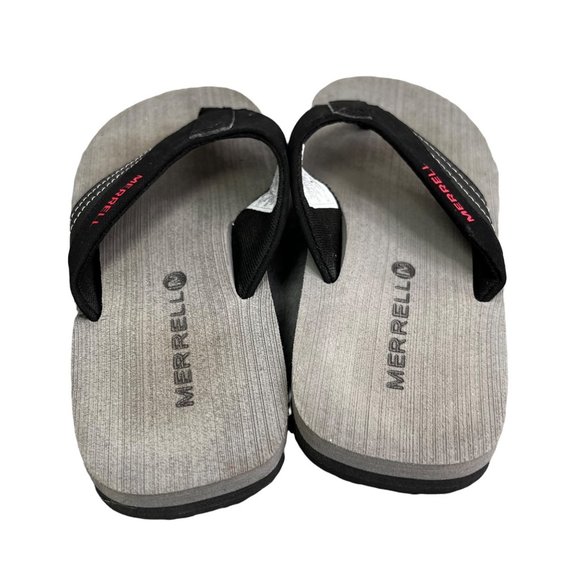 Merrell Flip Flop Sandals size 7 Men Black Red Gray NWOT